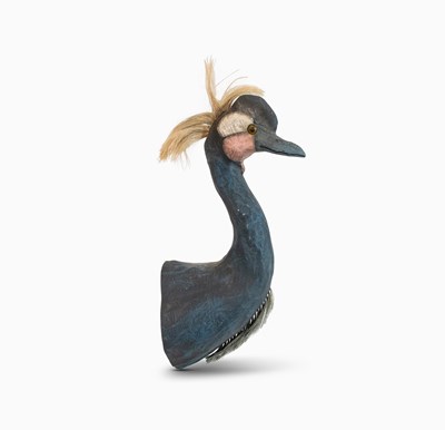 Lot 495 - Painted Papier-Mâché Emu Head