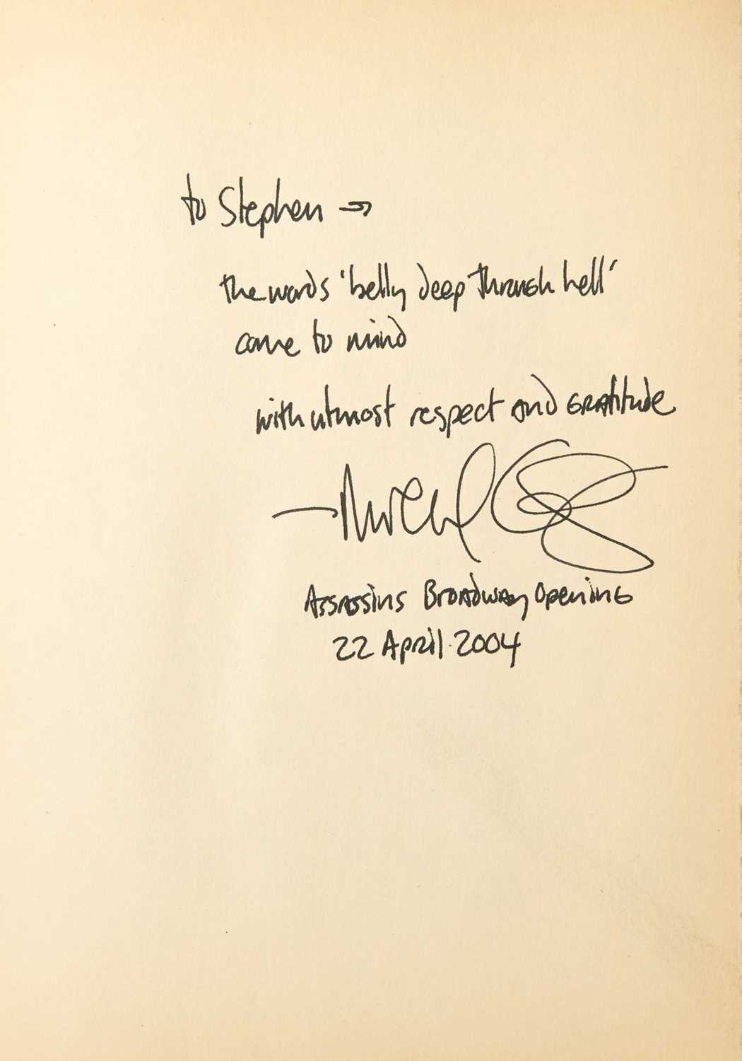 Lot 572 - One book signed by Stephen Sondheim, and group of volumes inscribed to him