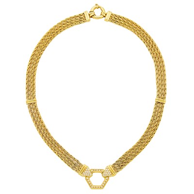 Lot 1020 - Rouhana Gold and Diamond Necklace