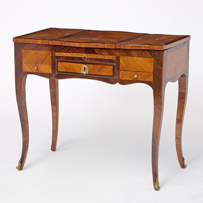 Lot 137 - Louis XV Style Inlaid Tulipwood and Kingwood Dressing Table