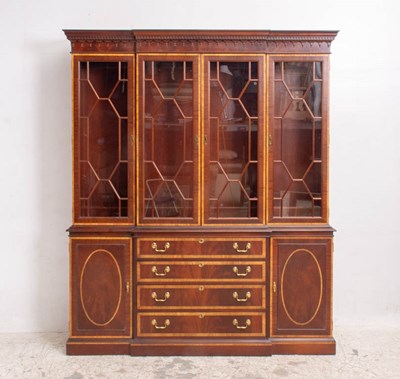 Lot 97 - Federal Style Breakfront Cabinet