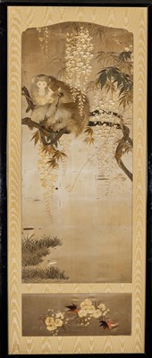 Lot 92 - Pair of Chinese Silk Panels