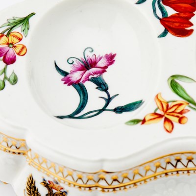 Lot 138 - Pair of Russian Porcelain Double Salts from the Order of St. Andrew the First-Called Service