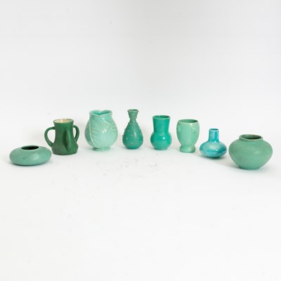 Lot 21 - Group of Nine Celadon Pottery Articles