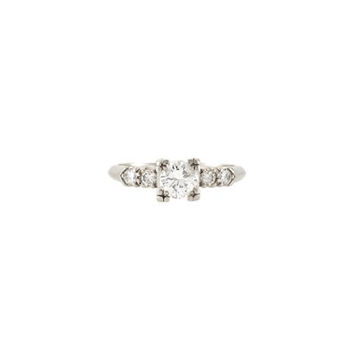 Lot 2343 - Platinum and Diamond Ring