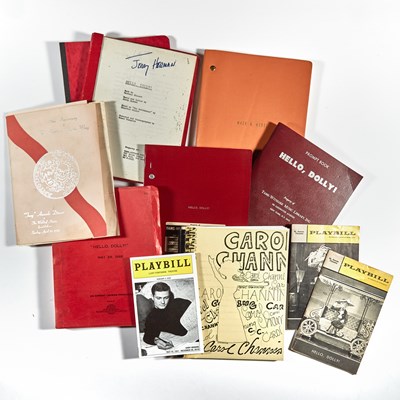 Lot 233 - A stack of scripts for Jerry Herman's best-loved musicals