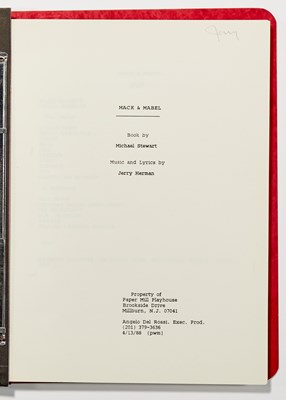 Lot 233 - A stack of scripts for Jerry Herman's best-loved musicals