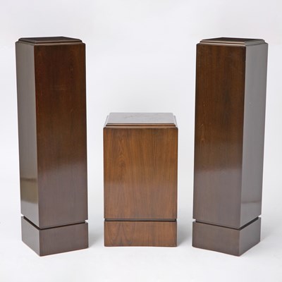 Lot 318 - Pair of Mahogany Pedestals