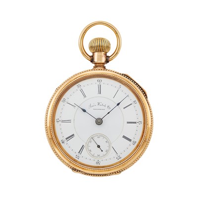 Lot 2179 - Waltham Gold Open Face Pocket Watch