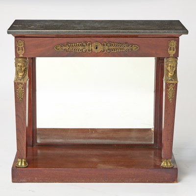 Lot 558 - Restauration Gilt-Bronze Mounted Mahogany Console