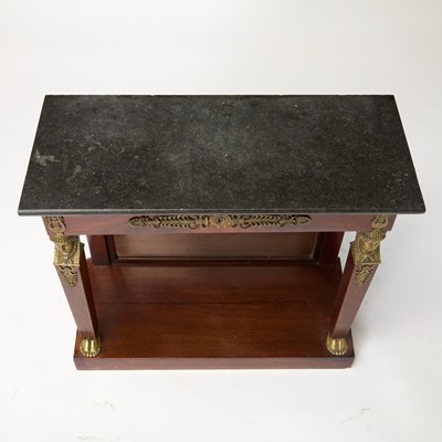 Lot 558 - Restauration Gilt-Bronze Mounted Mahogany Console