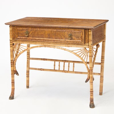 Lot 231 - Victorian Bamboo & Oak Side Table