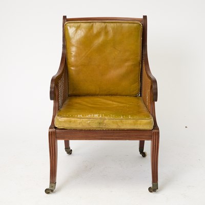 Lot 516 - Regency Mahogany Caned Libary Chair