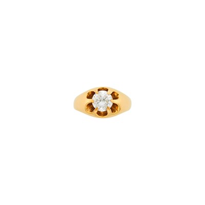 Lot 35 - Gentleman's Gold and Diamond Ring