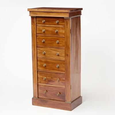 Lot 273 - Victorian Mahogany Wellington Chest of Drawers