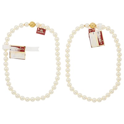 Lot 2165 - Two Imitation Pearl Necklaces