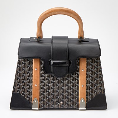 Lot 1201 - Goyard Goyardine Saigon MM Bag