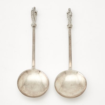 Lot 657 - Cased Pair of Victorian Sterling Silver Serving Spoons