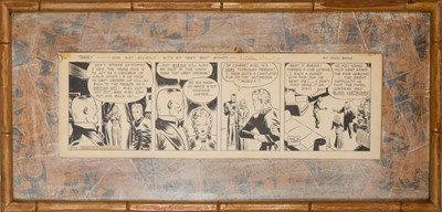 Lot 624 - Inscribed original art for Milton Caniff Terry and the Pirates