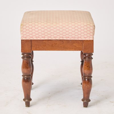 Lot 160 - George III Style Needlepoint Upholstered Mahogany Bench