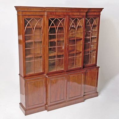 Lot 272 - Regency Style Mahogany Breakfront