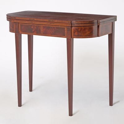 Lot 228 - Federal Inlaid Mahogany Card Table