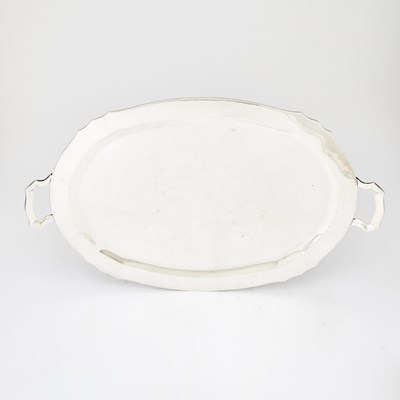 Lot 538 - Mexican Sterling Silver Two-Handled Tray