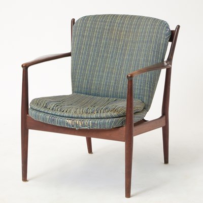Lot 182 - Finn Juhl Upholstered Walnut “Delegates” Armchair