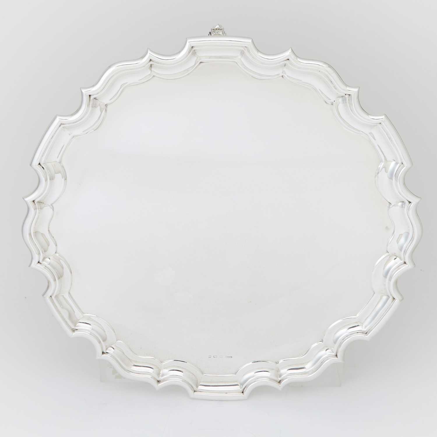 Lot 362 - George VI Large Sterling Silver Salver