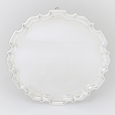 Lot 362 - George VI Large Sterling Silver Salver