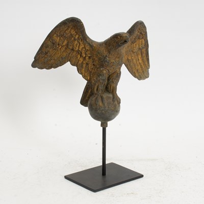 Lot 27 - Painted Composition Eagle