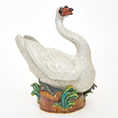 Lot 141 - Meissen Porcelain Figure of a Swan