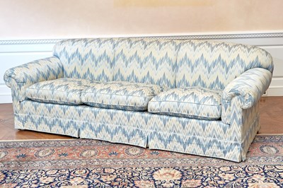 Lot 154 - Modern Floral Upholstered Loose Cushion Sofa