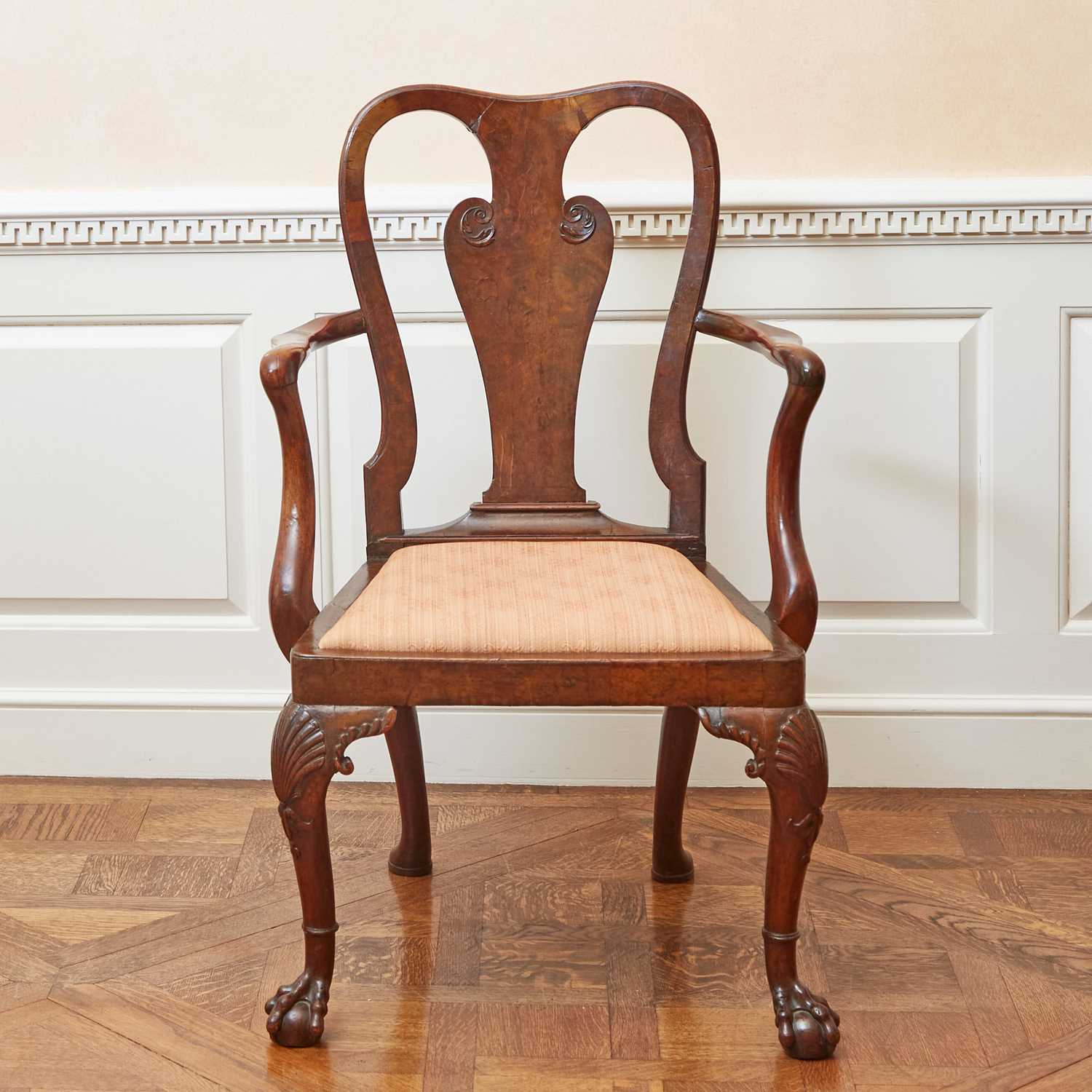 Lot 103 - George II Walnut Armchair