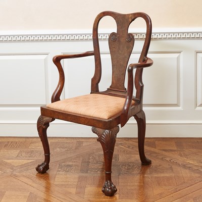 Lot 103 - George II Walnut Armchair