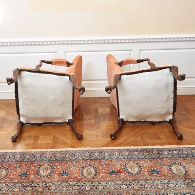 Lot 115 - Pair of Early George III Mahogany Armchairs