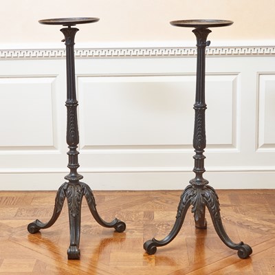 Lot 140 - Pair of Cast Iron Plant Stands