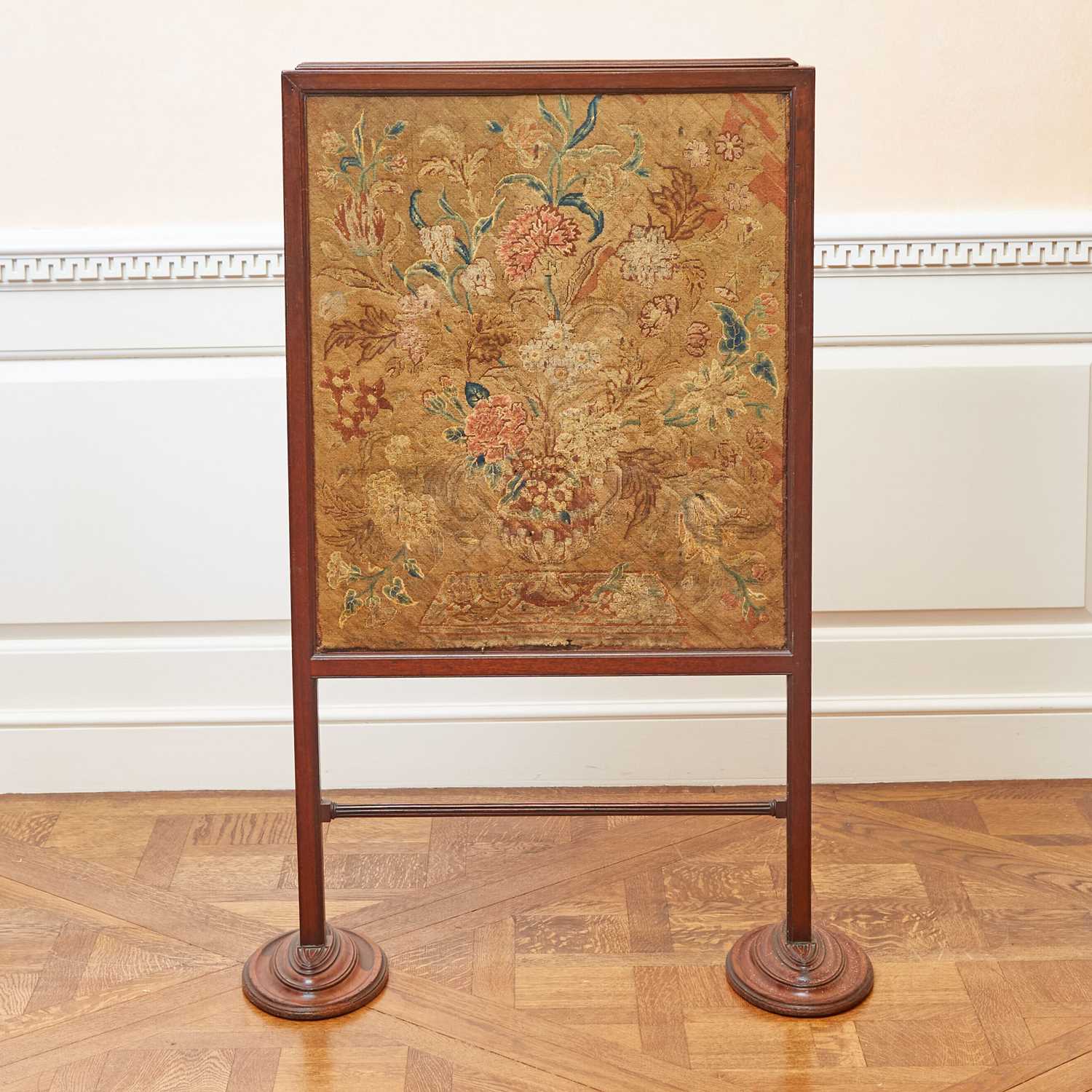 Lot 119 - George III Mahogany Fire Screen