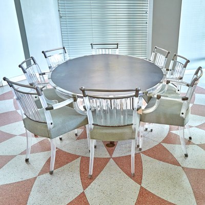 Lot 146 - Suite of Acrylic and Chrome Furniture