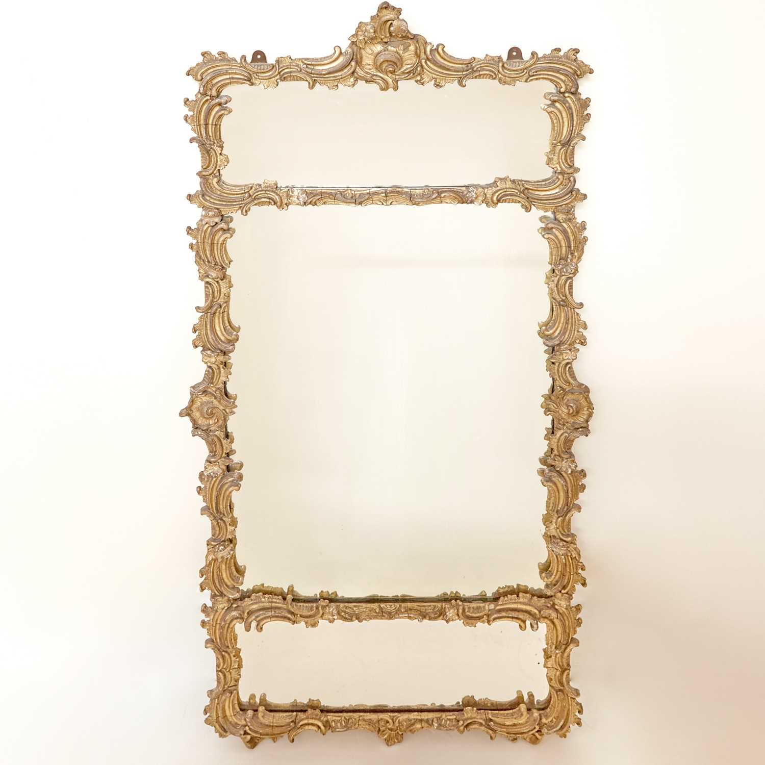 Lot 132 - Continental Rococo Style Composition Mirror