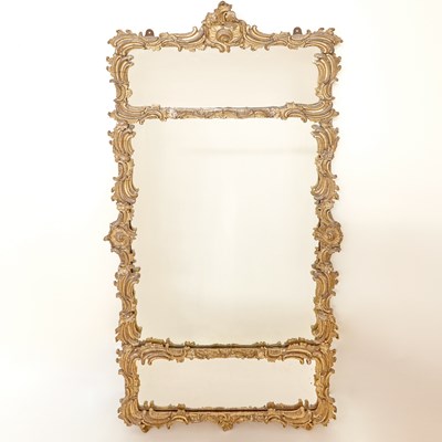 Lot 132 - Continental Rococo Style Composition Mirror