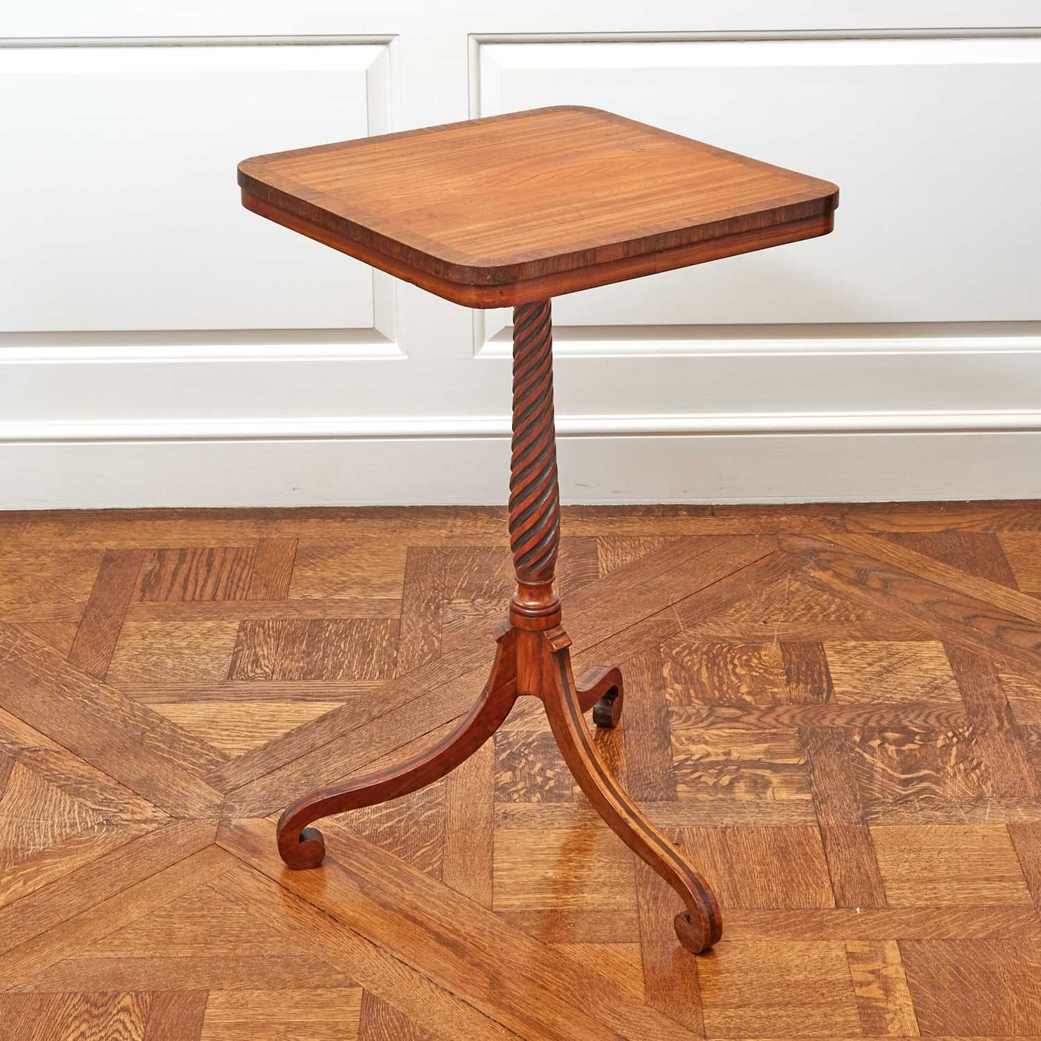 Lot 136 - Regency Mahogany and Rosewood Tripod Stand