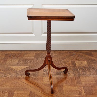 Lot 136 - Regency Mahogany and Rosewood Tripod Stand