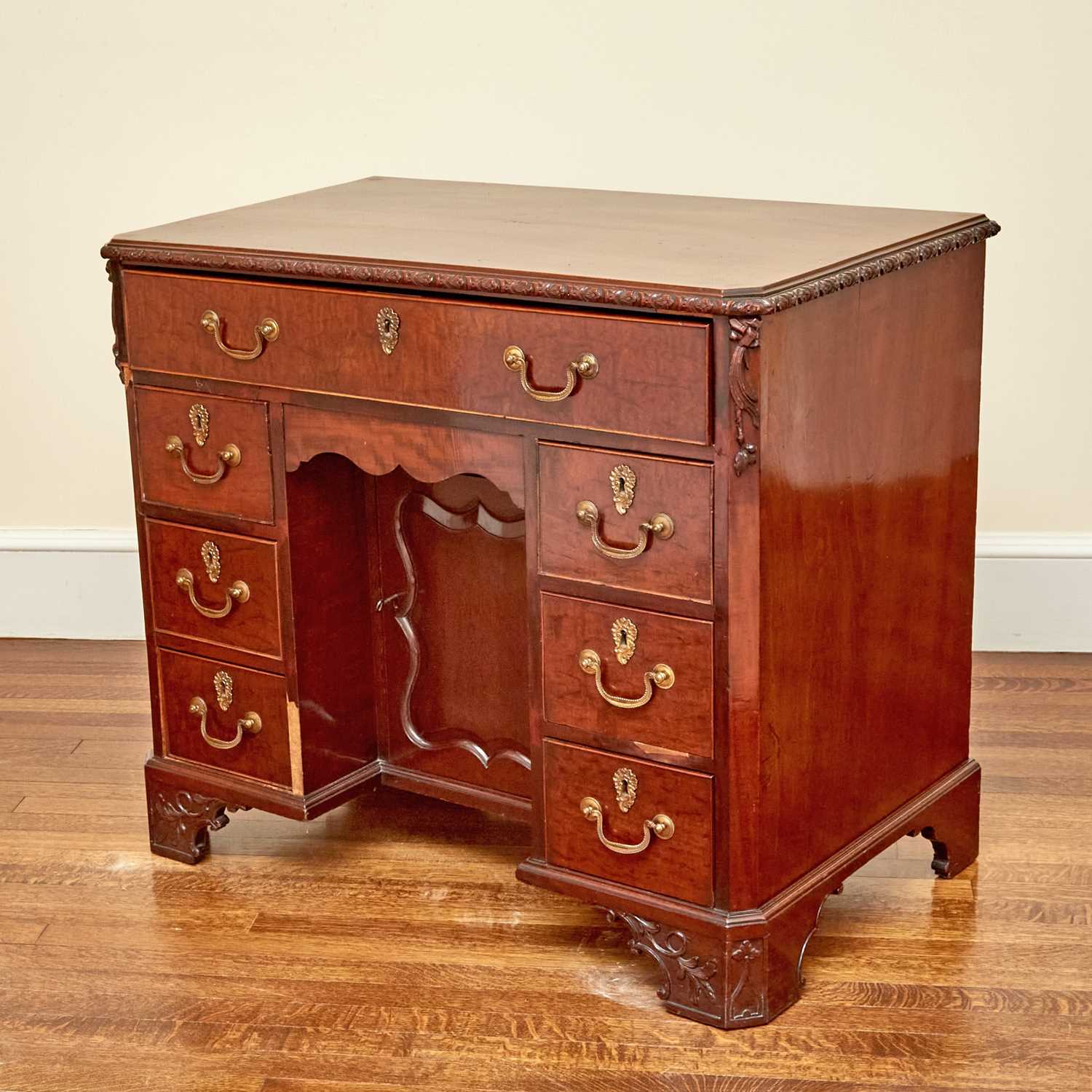 Lot 113 - George II Carved Mahogany Dressing Table