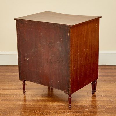 Lot 130 - George III Inlaid Mahogany Pot Cupboard Commode