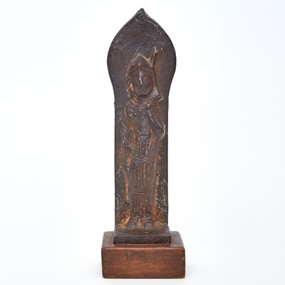 Lot 750 - A Japanese or Korean Cast Iron Votive Figure of Buddha