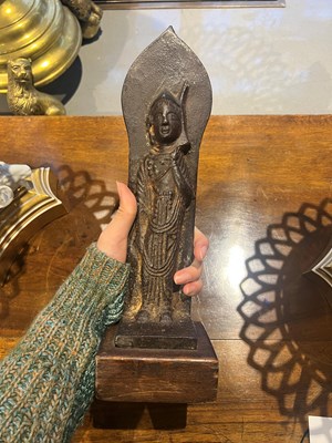 Lot 168 - A Japanese or Korean Cast Iron Votive Figure of Buddha