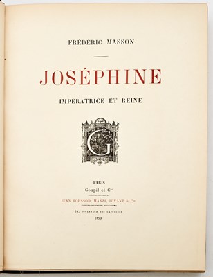 Lot 88 - A finely bound biography of Empress Joséphine