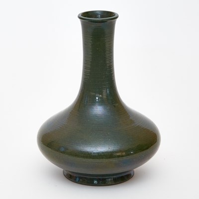 Lot 186 - A Rare Chinese Green Glazed Porcelain Bottle Vase