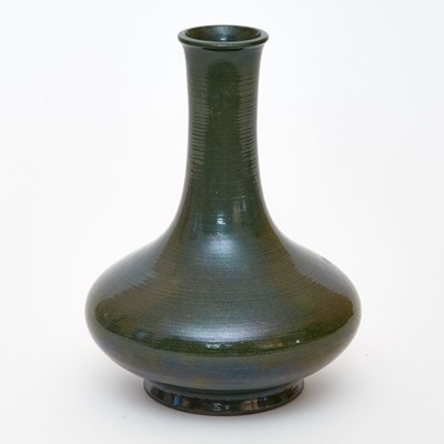 Lot 186 - A Rare Chinese Green Glazed Porcelain Bottle Vase